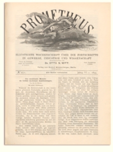 Prometheus : Illustrirte Wochenschrift über die Fortschritte in Gewerbe, Industrie und Wissenschaft. 6. Jahrgang, 1894, Nr 271