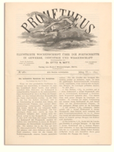 Prometheus : Illustrirte Wochenschrift über die Fortschritte in Gewerbe, Industrie und Wissenschaft. 6. Jahrgang, 1895, Nr 281