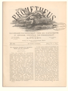 Prometheus : Illustrirte Wochenschrift über die Fortschritte in Gewerbe, Industrie und Wissenschaft. 6. Jahrgang, 1895, Nr 286