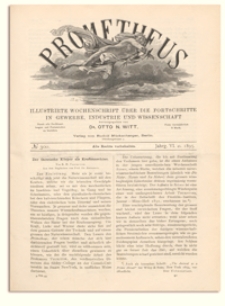 Prometheus : Illustrirte Wochenschrift über die Fortschritte in Gewerbe, Industrie und Wissenschaft. 6. Jahrgang, 1895, Nr 300