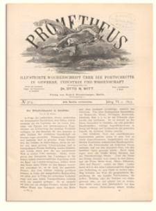 Prometheus : Illustrirte Wochenschrift über die Fortschritte in Gewerbe, Industrie und Wissenschaft. 6. Jahrgang, 1895, Nr 304