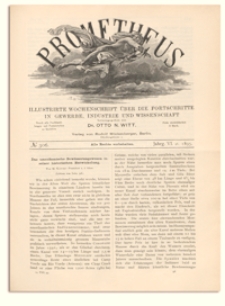 Prometheus : Illustrirte Wochenschrift über die Fortschritte in Gewerbe, Industrie und Wissenschaft. 6. Jahrgang, 1895, Nr 306