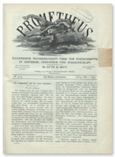 Prometheus : Illustrirte Wochenschrift über die Fortschritte in Gewerbe, Industrie und Wissenschaft. 7. Jahrgang, 1895, Nr 319