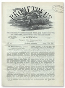 Prometheus : Illustrirte Wochenschrift über die Fortschritte in Gewerbe, Industrie und Wissenschaft. 7. Jahrgang, 1895, Nr 320
