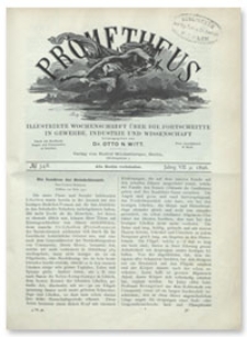Prometheus : Illustrirte Wochenschrift über die Fortschritte in Gewerbe, Industrie und Wissenschaft. 7. Jahrgang, 1896, Nr 348