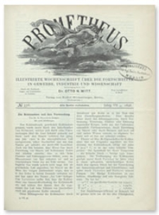 Prometheus : Illustrirte Wochenschrift über die Fortschritte in Gewerbe, Industrie und Wissenschaft. 7. Jahrgang, 1896, Nr 356