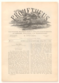 Prometheus : Illustrirte Wochenschrift über die Fortschritte in Gewerbe, Industrie und Wissenschaft. 8. Jahrgang, 1896, Nr 375