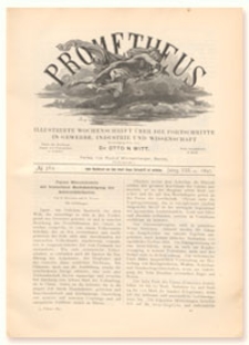 Prometheus : Illustrirte Wochenschrift über die Fortschritte in Gewerbe, Industrie und Wissenschaft. 8. Jahrgang, 1897, Nr 384