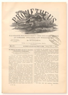 Prometheus : Illustrirte Wochenschrift über die Fortschritte in Gewerbe, Industrie und Wissenschaft. 8. Jahrgang, 1897, Nr 387