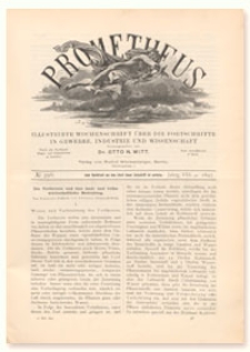 Prometheus : Illustrirte Wochenschrift über die Fortschritte in Gewerbe, Industrie und Wissenschaft. 8. Jahrgang, 1897, Nr 396