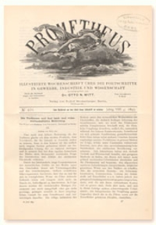 Prometheus : Illustrirte Wochenschrift über die Fortschritte in Gewerbe, Industrie und Wissenschaft. 8. Jahrgang, 1897, Nr 401