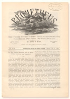 Prometheus : Illustrirte Wochenschrift über die Fortschritte in Gewerbe, Industrie und Wissenschaft. 8. Jahrgang, 1897, Nr 404