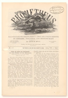 Prometheus : Illustrirte Wochenschrift über die Fortschritte in Gewerbe, Industrie und Wissenschaft. 8. Jahrgang, 1897, Nr 411