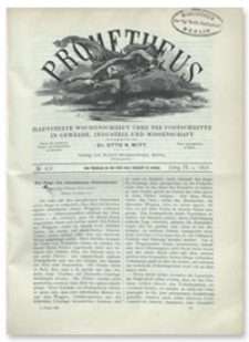 Prometheus : Illustrirte Wochenschrift über die Fortschritte in Gewerbe, Industrie und Wissenschaft. 9. Jahrgang, 1898, Nr 431