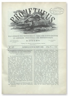 Prometheus : Illustrirte Wochenschrift über die Fortschritte in Gewerbe, Industrie und Wissenschaft. 9. Jahrgang, 1898, Nr 437