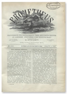 Prometheus : Illustrirte Wochenschrift über die Fortschritte in Gewerbe, Industrie und Wissenschaft. 9. Jahrgang, 1898, Nr 444