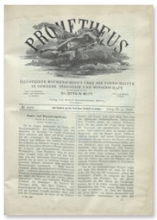 Prometheus : Illustrirte Wochenschrift über die Fortschritte in Gewerbe, Industrie und Wissenschaft. 9. Jahrgang, 1898, Nr 449