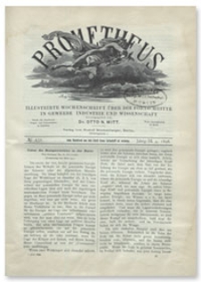 Prometheus : Illustrirte Wochenschrift über die Fortschritte in Gewerbe, Industrie und Wissenschaft. 9. Jahrgang, 1898, Nr 451