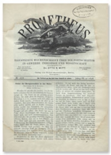 Prometheus : Illustrirte Wochenschrift über die Fortschritte in Gewerbe, Industrie und Wissenschaft. 9. Jahrgang, 1898, Nr 452