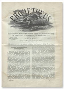 Prometheus : Illustrirte Wochenschrift über die Fortschritte in Gewerbe, Industrie und Wissenschaft. 9. Jahrgang, 1898, Nr 454