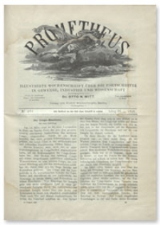 Prometheus : Illustrirte Wochenschrift über die Fortschritte in Gewerbe, Industrie und Wissenschaft. 9. Jahrgang, 1898, Nr 461