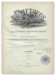 Prometheus : Illustrirte Wochenschrift über die Fortschritte in Gewerbe, Industrie und Wissenschaft. 10. Jahrgang, 1898, Nr 469