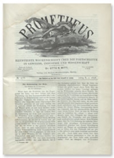 Prometheus : Illustrirte Wochenschrift über die Fortschritte in Gewerbe, Industrie und Wissenschaft. 10. Jahrgang, 1898, Nr 478