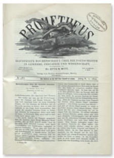 Prometheus : Illustrirte Wochenschrift über die Fortschritte in Gewerbe, Industrie und Wissenschaft. 10. Jahrgang, 1899, Nr 487