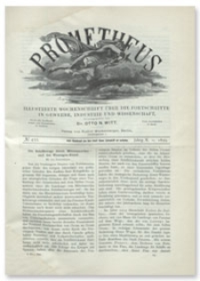 Prometheus : Illustrirte Wochenschrift über die Fortschritte in Gewerbe, Industrie und Wissenschaft. 10. Jahrgang, 1899, Nr 491