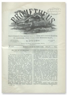 Prometheus : Illustrirte Wochenschrift über die Fortschritte in Gewerbe, Industrie und Wissenschaft. 10. Jahrgang, 1899, Nr 492