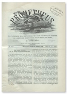 Prometheus : Illustrirte Wochenschrift über die Fortschritte in Gewerbe, Industrie und Wissenschaft. 10. Jahrgang, 1899, Nr 493