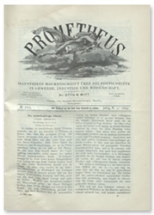 Prometheus : Illustrirte Wochenschrift über die Fortschritte in Gewerbe, Industrie und Wissenschaft. 10. Jahrgang, 1899, Nr 494