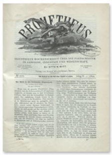 Prometheus : Illustrirte Wochenschrift über die Fortschritte in Gewerbe, Industrie und Wissenschaft. 10. Jahrgang, 1899, Nr 499