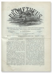 Prometheus : Illustrirte Wochenschrift über die Fortschritte in Gewerbe, Industrie und Wissenschaft. 10. Jahrgang, 1899, Nr 501