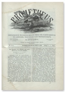 Prometheus : Illustrirte Wochenschrift über die Fortschritte in Gewerbe, Industrie und Wissenschaft. 10. Jahrgang, 1899, Nr 504
