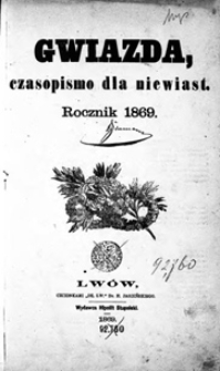 Gwiazda. Czasopismo dla płci niewieściej. R.1869