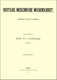 Ueber Operationen in der Brusthöhle mit Hilfe der Sauerbruchschen Kammer, Deutsche Medizinische Wochenschrift, 1904, Jg. 30, No. 15, S. 530-532