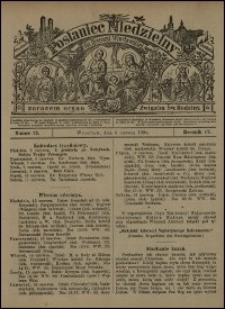 Posłaniec Niedzielny dla Dyecezyi Wrocławskiej. R. 4, 1898, nr 23