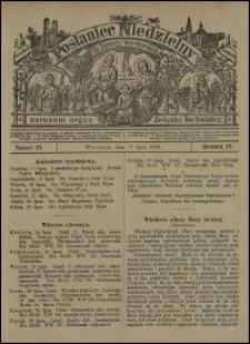 Posłaniec Niedzielny dla Dyecezyi Wrocławskiej. R. 4, 1898, nr 29