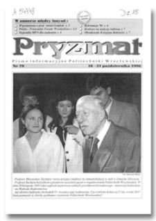 Pryzmat : Pismo Informacyjne Politechniki Wrocławskiej. 16-31 października 1996, nr 79