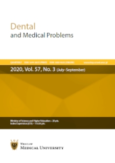 Dental and Medical Problems, 2020, Vol. 57, nr 3