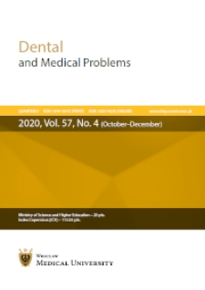 Dental and Medical Problems, 2020, Vol. 57, nr 4