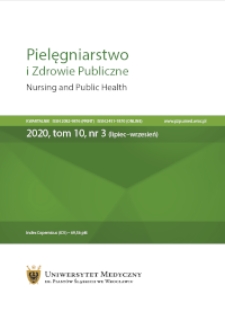 Pielęgniarstwo i Zdrowie Publiczne = Nursing and Public Health, 2020, Vol. 10, nr 3