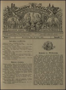Posłaniec Niedzielny dla Dyecezyi Wrocławskiej. R. 5, 1899, nr 9