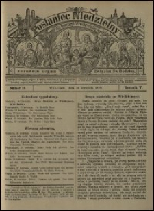 Posłaniec Niedzielny dla Dyecezyi Wrocławskiej. R. 5, 1899, nr 16