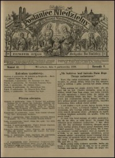 Posłaniec Niedzielny dla Dyecezyi Wrocławskiej. R. 5, 1899, nr 41