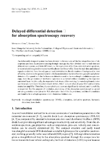 Delayed differential detection for absorption spectroscopy recovery