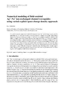 Numerical modeling of field-assisted Ag+-Na+ ion-exchanged channel waveguides using varied explicit space charge density approach