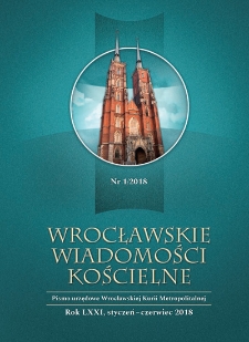 Wrocławskie Wiadomości Kościelne. R. 71 (2018), nr 1