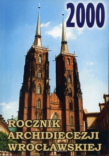 Rocznik Archidiecezji Wrocławskiej. 2000